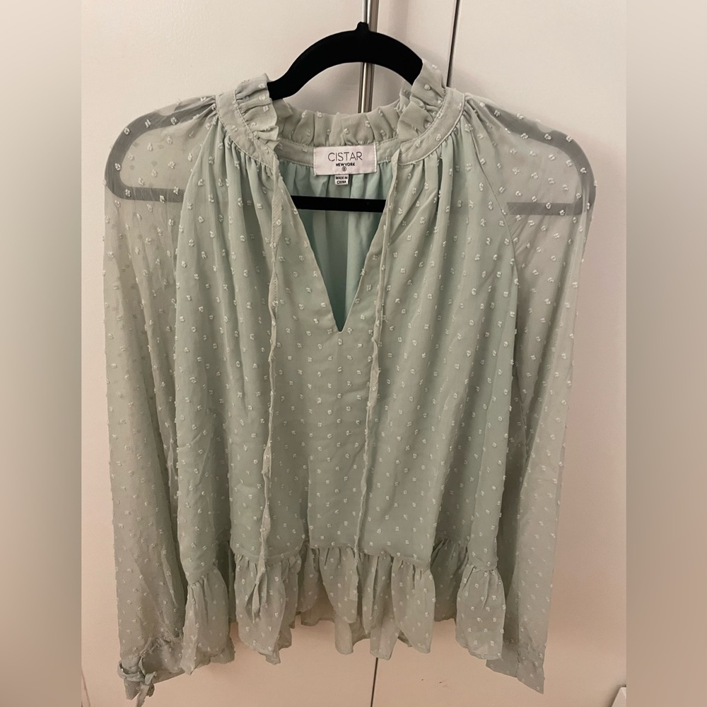 Teal Work Blouse